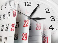 Calendar Pages and Clock