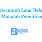 Contoh latar belakang makalah penelitian