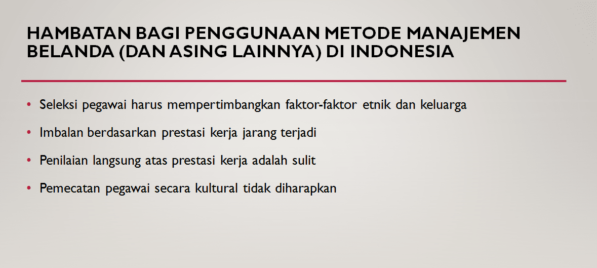 Perangkap Budaya bagi orang-orang belanda di indonesia