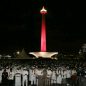 Foto Gambar Reuni 212 Monas Malam Hari