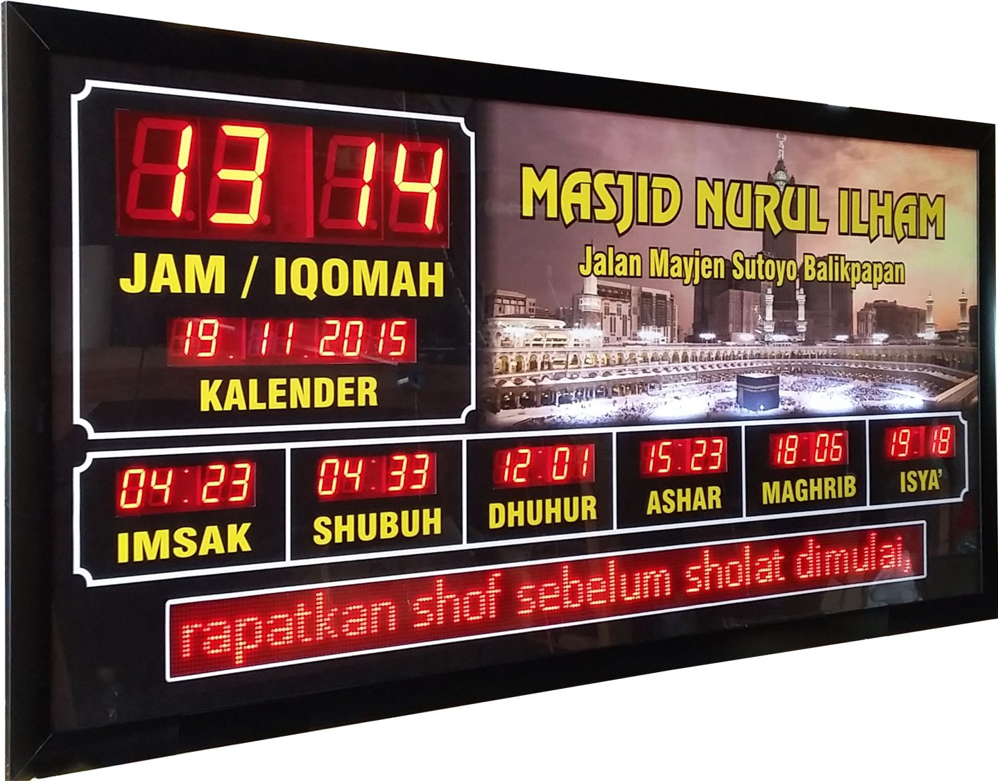 Cara Setting Jam Digital Masjid 